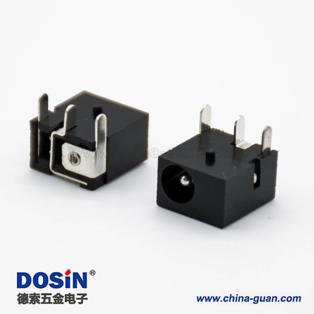 立式DC插座公不带屏蔽插孔贴片焊接3.8*1.5弯式电源连接器 立式DC插座公不带屏蔽插孔贴片焊接3.8*1.5弯式电源连接器