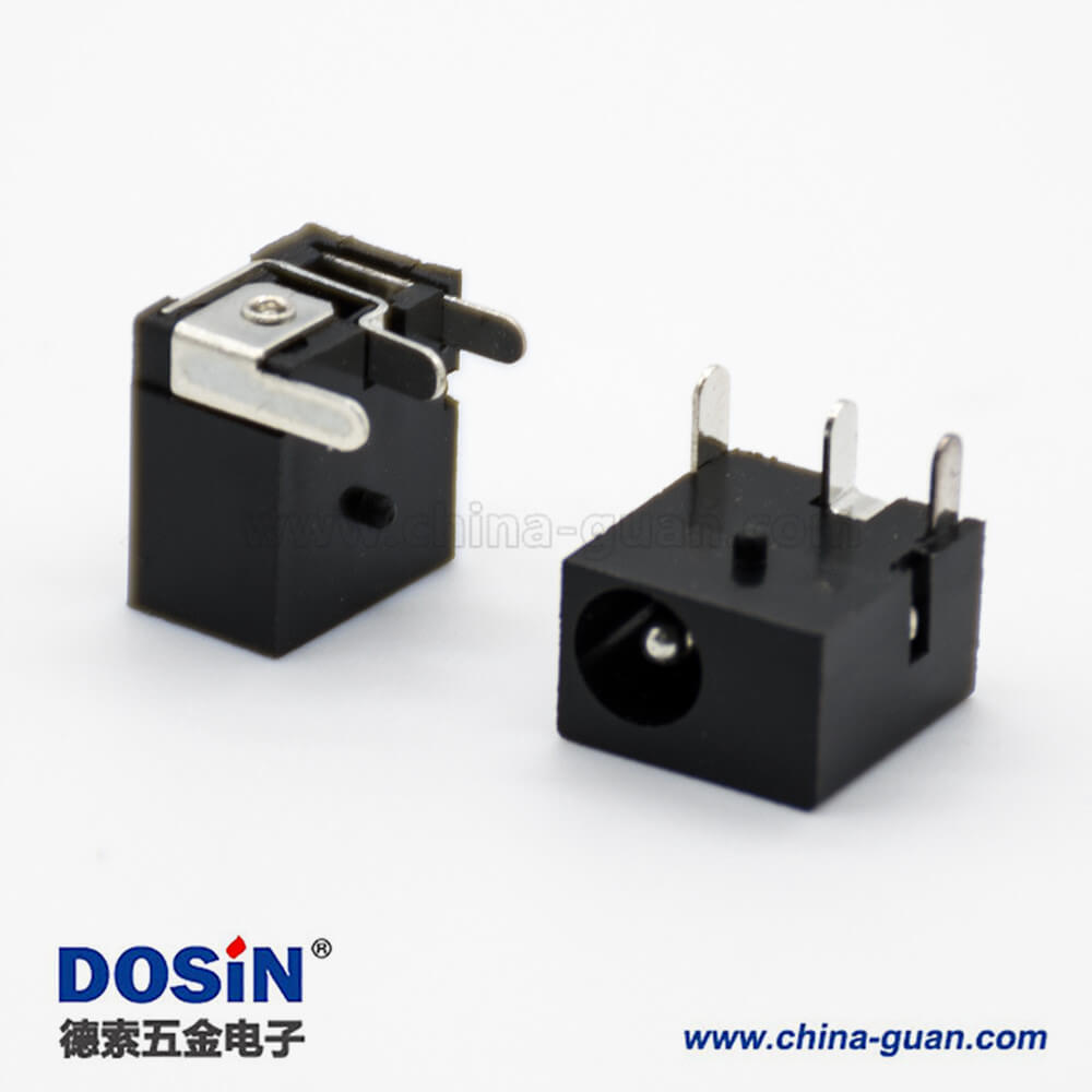 立式DC插座公不带屏蔽插孔贴片焊接3.8*1.5弯式电源连接器 立式DC插座公不带屏蔽插孔贴片焊接3.8*1.5弯式电源连接器