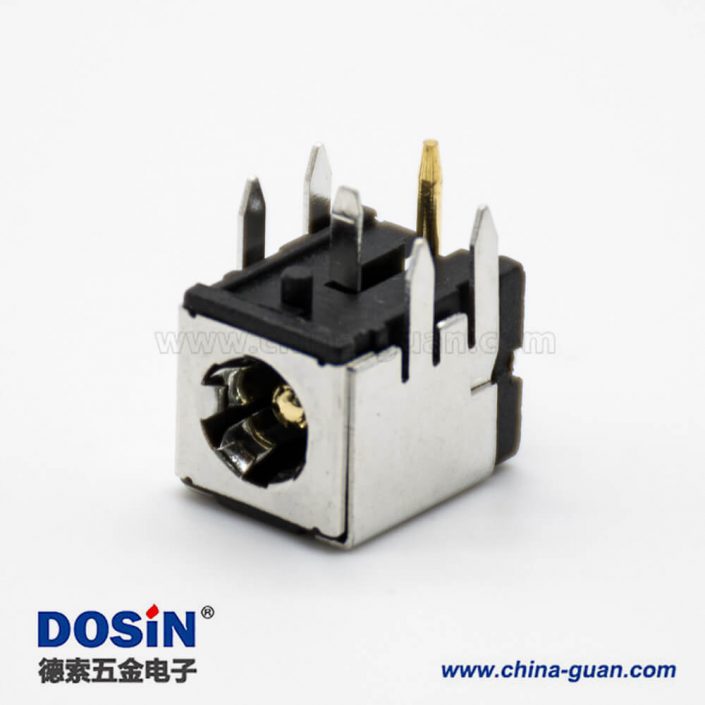 金属DC插座公带屏蔽插孔贴片焊接弯式电源连接器 金属DC插座公带屏蔽插孔贴片焊接弯式电源连接器