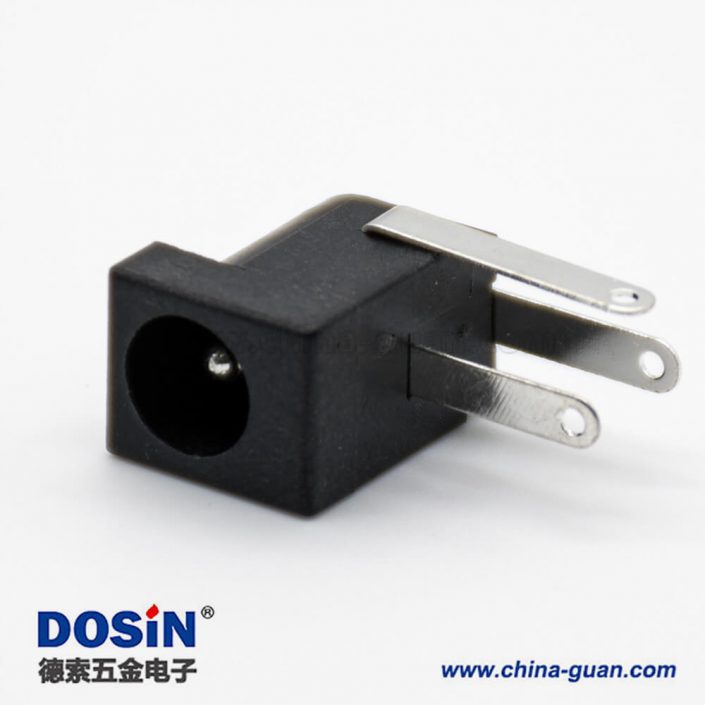 三脚DC插座公电源连接器2.0*6.4插孔贴片焊接弯式不带屏蔽 三脚DC插座公电源连接器2.0*6.4插孔贴片焊接弯式不带屏蔽