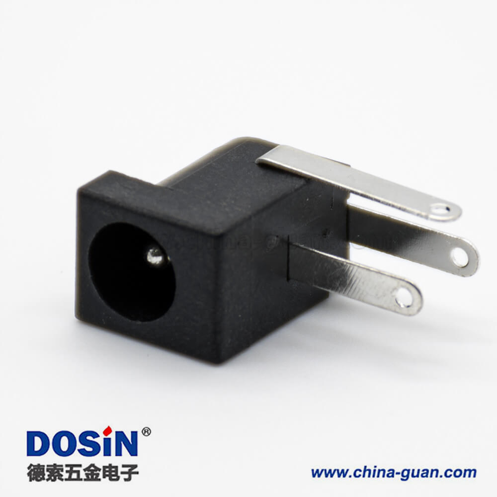 三脚DC插座公电源连接器2.0*6.4插孔贴片焊接弯式不带屏蔽 三脚DC插座公电源连接器2.0*6.4插孔贴片焊接弯式不带屏蔽