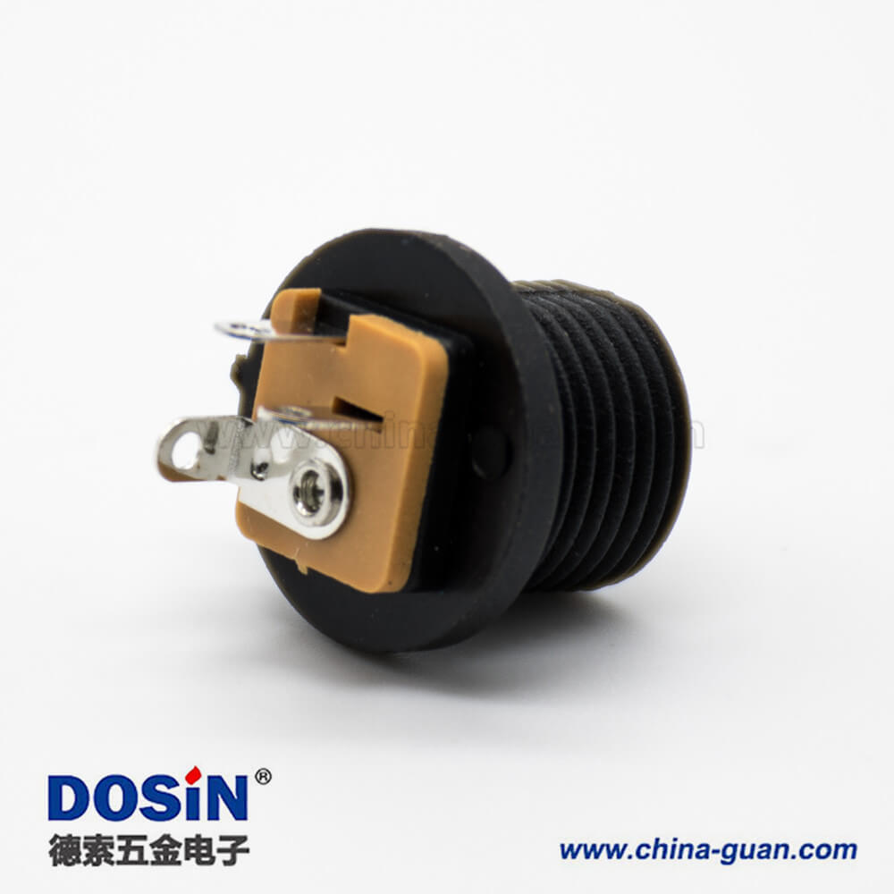 防水DC公座面板安装穿墙插孔直式不带屏蔽5.5*2.1毫米电源连接器 防水DC公座面板安装穿墙插孔直式不带屏蔽5.5*2.1毫米电源连接器