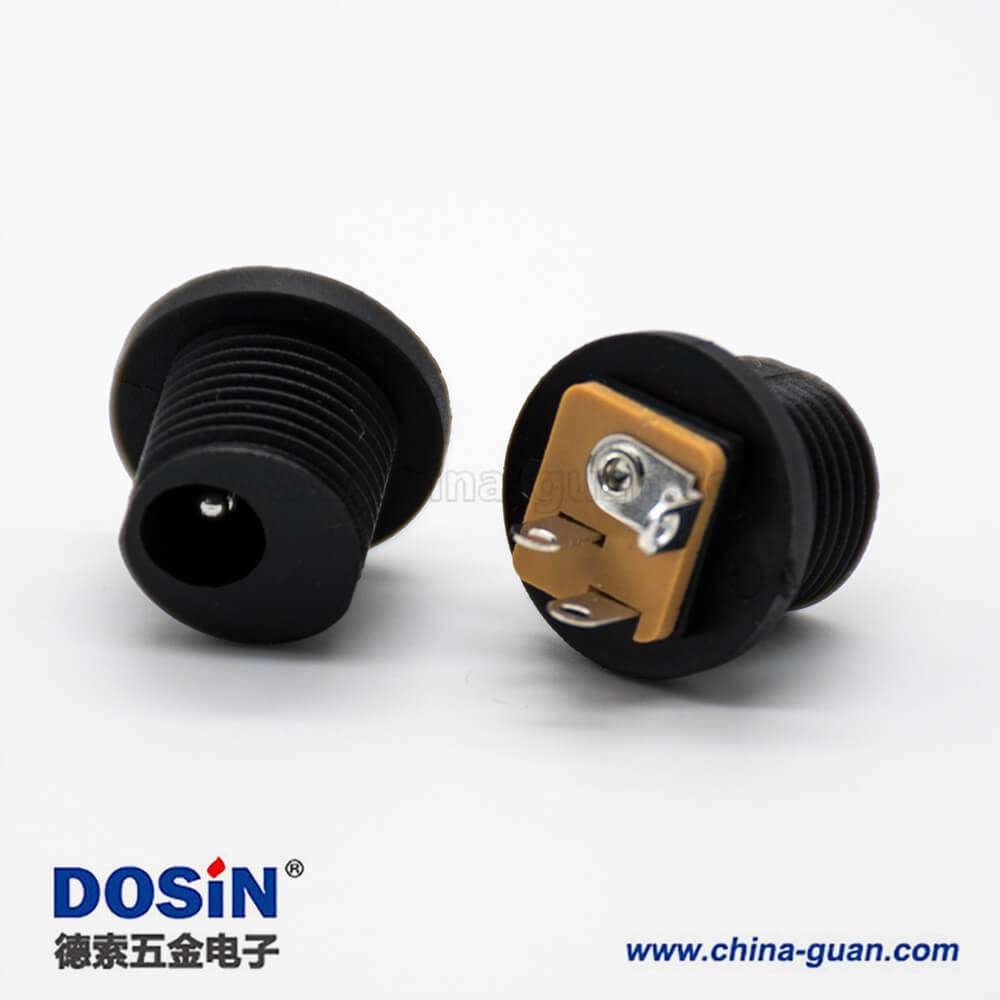 防水DC公座面板安装穿墙插孔直式不带屏蔽5.5*2.1毫米电源连接器 防水DC公座面板安装穿墙插孔直式不带屏蔽5.5*2.1毫米电源连接器