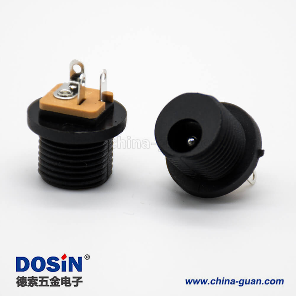 防水DC公座面板安装穿墙插孔直式不带屏蔽5.5*2.1毫米电源连接器 防水DC公座面板安装穿墙插孔直式不带屏蔽5.5*2.1毫米电源连接器