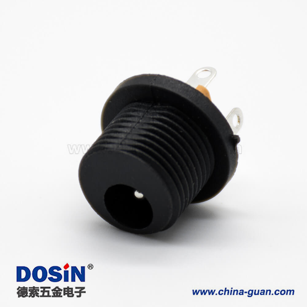 防水DC公座面板安装穿墙插孔直式不带屏蔽5.5*2.1毫米电源连接器 防水DC公座面板安装穿墙插孔直式不带屏蔽5.5*2.1毫米电源连接器