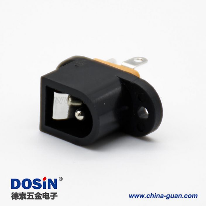 环保插座公DC电源连接器面板安装两孔法兰插孔直式不带屏蔽 环保插座公DC电源连接器面板安装两孔法兰插孔直式不带屏蔽