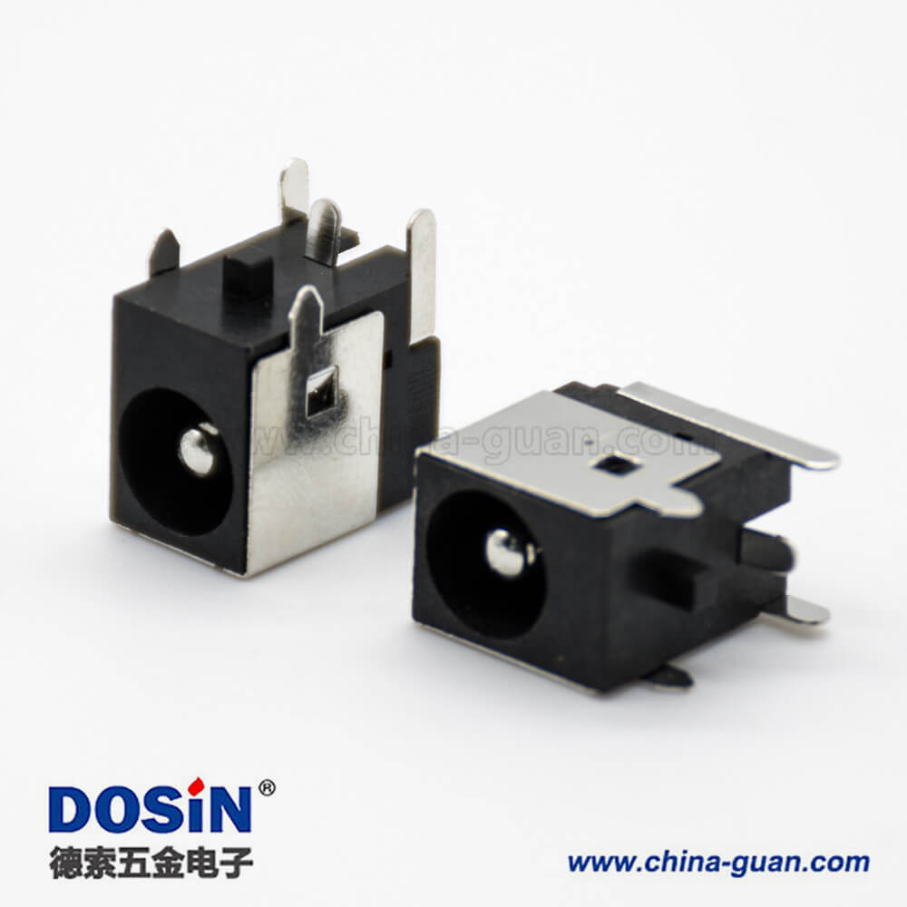 DC插口充电带屏蔽插座插孔贴片焊接弯式3.5*2.1毫米电源连接器 DC插口充电带屏蔽插座插孔贴片焊接弯式3.5*2.1毫米电源连接器
