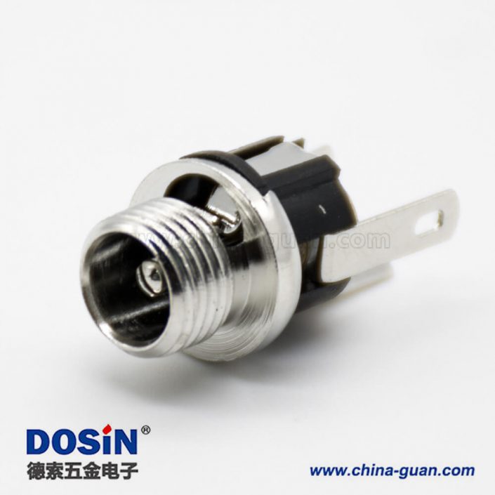 防水DC公座面板安装插孔直式5.5*2.1毫米不带屏蔽防水电源连接器 防水DC公座面板安装插孔直式5.5*2.1毫米不带屏蔽防水电源连接器