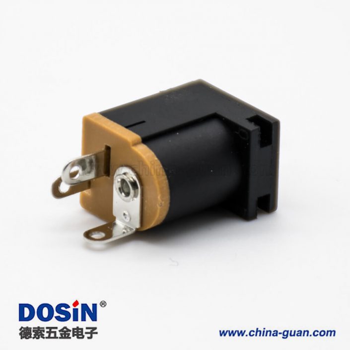 DC电源公座不带屏蔽插孔贴片焊接直式连接器 DC电源公座不带屏蔽插孔贴片焊接直式连接器