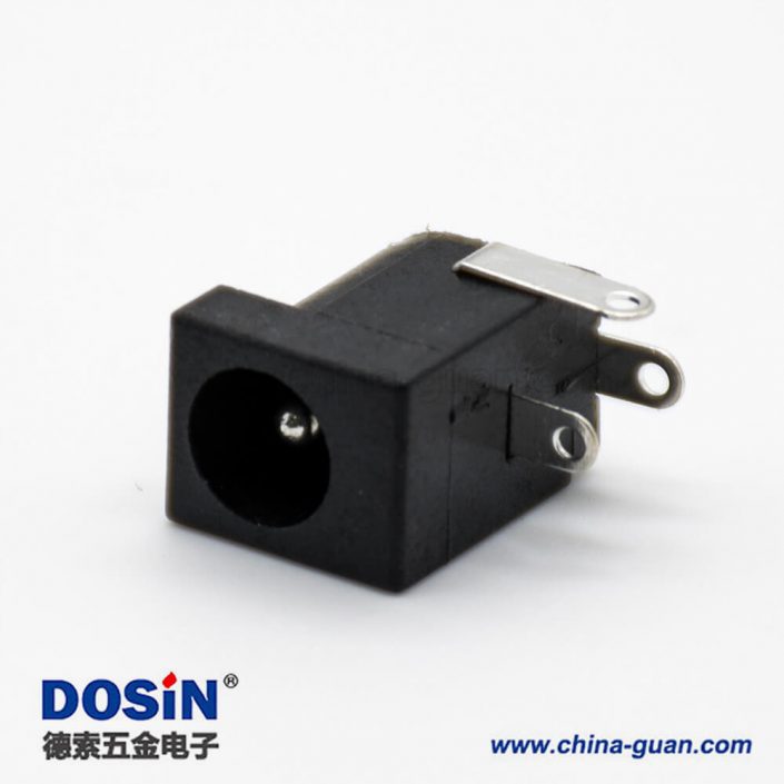 DC直流电源插座公2.0*6.4弯式插孔贴片焊接不带屏蔽连接器 DC直流电源插座公2.0*6.4弯式插孔贴片焊接不带屏蔽连接器