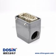 重载连接器接线H10T开孔安装高结构斜出口10芯镀银螺钉PG29 重载连接器接线H10T开孔安装高结构斜出口10芯镀银螺钉PG29