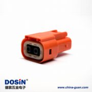 高压连接器直式插头2芯电流150A塑料绝缘体 高压连接器直式插头2芯电流150A塑料绝缘体