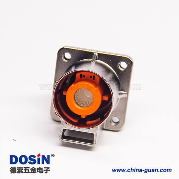 耐高压连接器金属单芯互锁直式插座电流200A