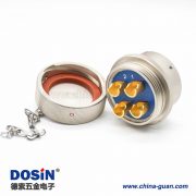 4芯圆形连接器Y50X插头&插座&防尘盖22壳体号公母对接焊杯卡口连接直式铝合金 4芯圆形连接器Y50X插头&插座&防尘盖22壳体号公母对接焊杯卡口连接直式铝合金