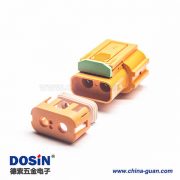 高压互锁HVIL2芯塑料绝缘体直式插头150A连接器 高压互锁HVIL2芯塑料绝缘体直式插头150A连接器