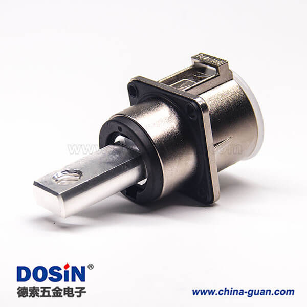 高压插座直式单芯8mm金属电流200A互锁连接器 高压插座直式单芯8mm金属电流200A互锁连接器