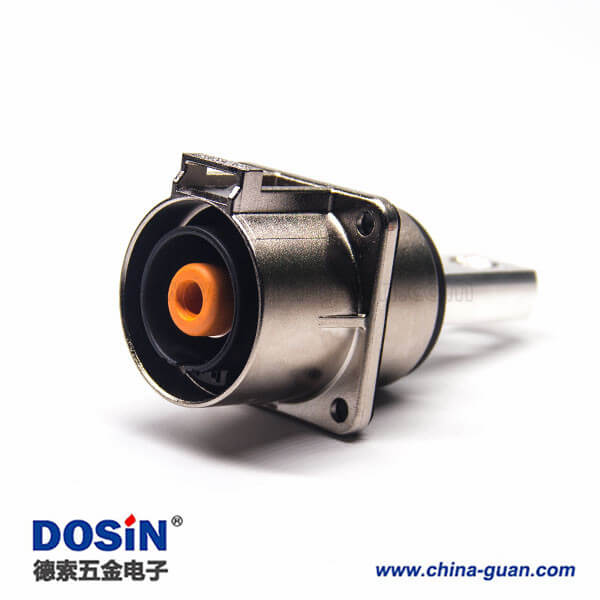 高压插座直式单芯8mm金属电流200A互锁连接器 高压插座直式单芯8mm金属电流200A互锁连接器