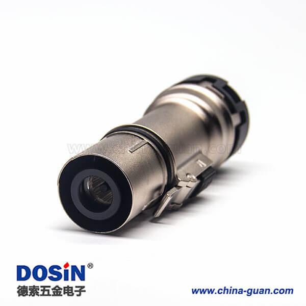 新能源高压互锁连接器单芯8mm电流200A直式金属带屏蔽插头 新能源高压互锁连接器单芯8mm电流200A直式金属带屏蔽插头