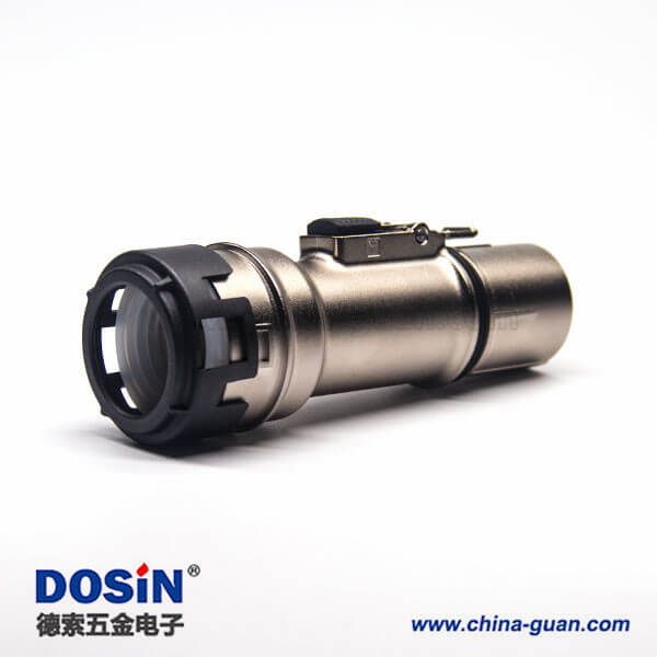 新能源高压互锁连接器单芯8mm电流200A直式金属带屏蔽插头 新能源高压互锁连接器单芯8mm电流200A直式金属带屏蔽插头