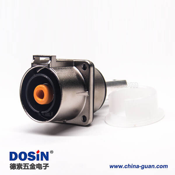 高压电插座金属单芯8mm直式互锁连接器电流200A 高压电插座金属单芯8mm直式互锁连接器电流200A