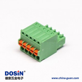 弹簧接线端子排直式插拔绿色端子接线连接器 弹簧接线端子排直式插拔绿色端子接线连接器