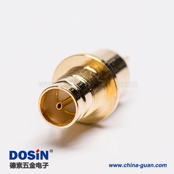 10 镀金1.6/5.6母头DIN射频连接器接pcb板