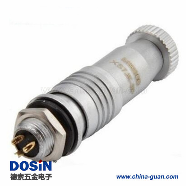 157 XS7-3芯开孔7mm 推拉式航空插头 XS7-3P