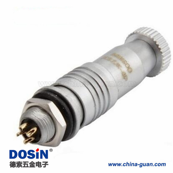 158 XS7-4芯开孔7mm 推拉式航空插头 XS7-4P