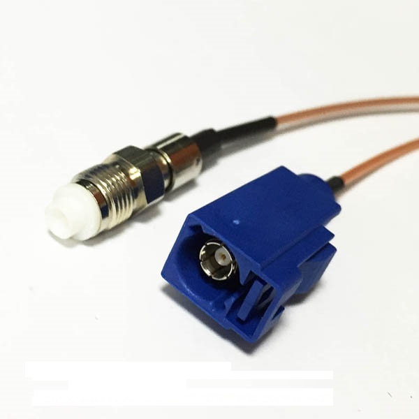 18-1 Fakra连接器生产商Fakra C型母头转FME母头RG178组装线束