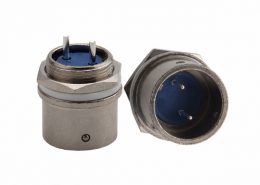 XS16推拉式连接器快速插拔航空插头2芯卡扣式插座