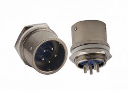 圆形连接器5芯 XS16 公头快速插拔连接器