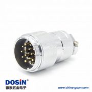 2 16芯航空插头GX40直式电缆公插头接线连接器