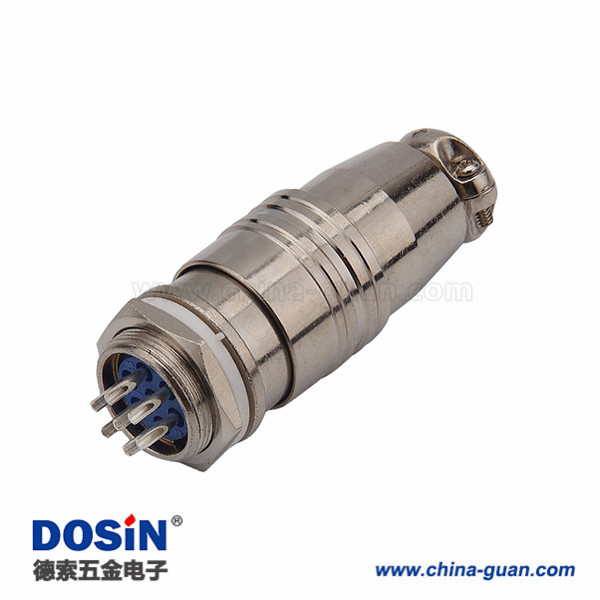 209 XS16型快速卡扣航空插头7芯公母套装推拉自锁连拉器