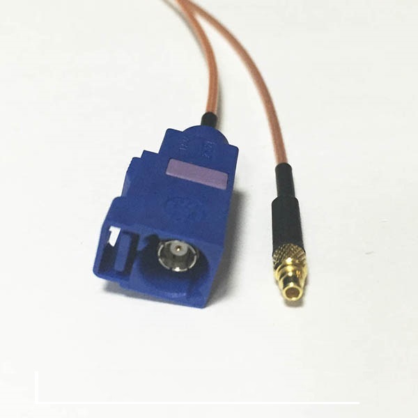 22 汽车Fakra连接器C型母头转MMCX公头RG178线束