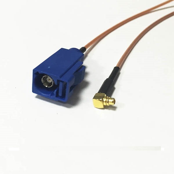 23-1 Fakra连接头C型母头转MMCX公头接RG179线束