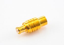 焊接接头MCX压接式接头公头直式铜镀金50Ω