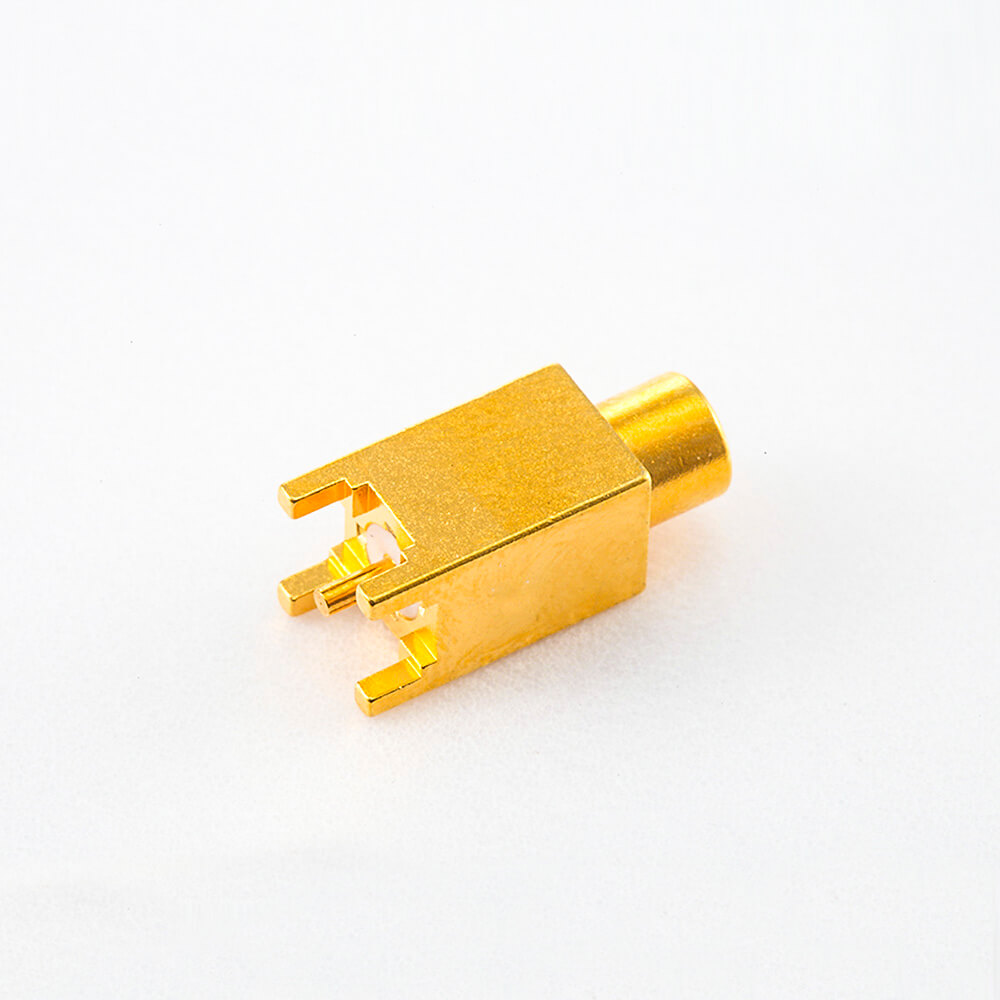 4(9元) MCXPCB接头焊接母直式插孔铜镀金50Ω