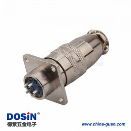 7032 航空插头XS16 5芯快速连接器方插座