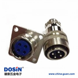 7036 XS16 4芯反装方型卡扣航空插头圆形连接器