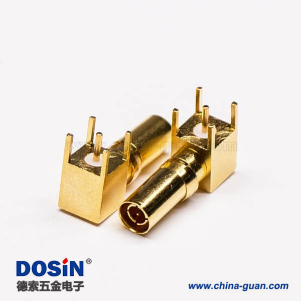 din10-23-male-right-angled-through-hole-for-pcb-mount(2) DIN 1.0/2.3公头弯式镀金穿孔式接PCB板