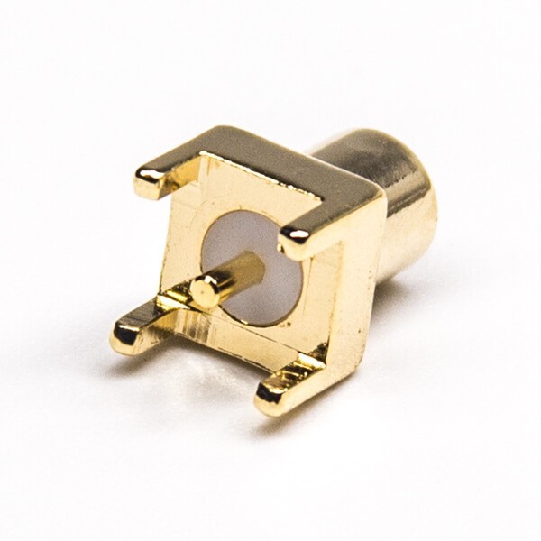 mcx-female-connector-straight-through-hole-for-pcb-mount(1) mcx直式连接器母头镀金插PCB板原厂直发