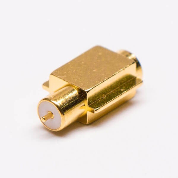 mcx-jack-right-angle-connector-offset-type-for-pcb-mount(1) MCX90度母座沉板式镀金同轴连接器