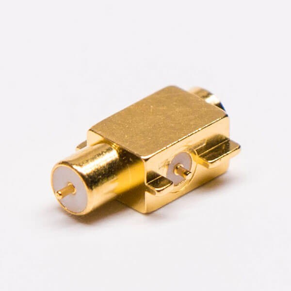 mcx-jack-right-angle-connector-offset-type-for-pcb-mount(2) MCX90度母座沉板式镀金同轴连接器
