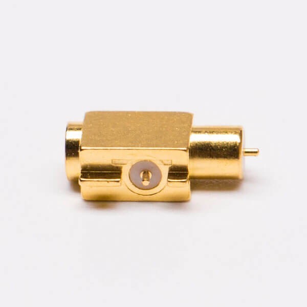 mcx-jack-right-angle-connector-offset-type-for-pcb-mount(3) MCX90度母座沉板式镀金同轴连接器