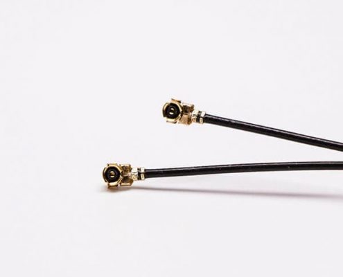 90度板端SMA反极公头接1.13 IPEX线材