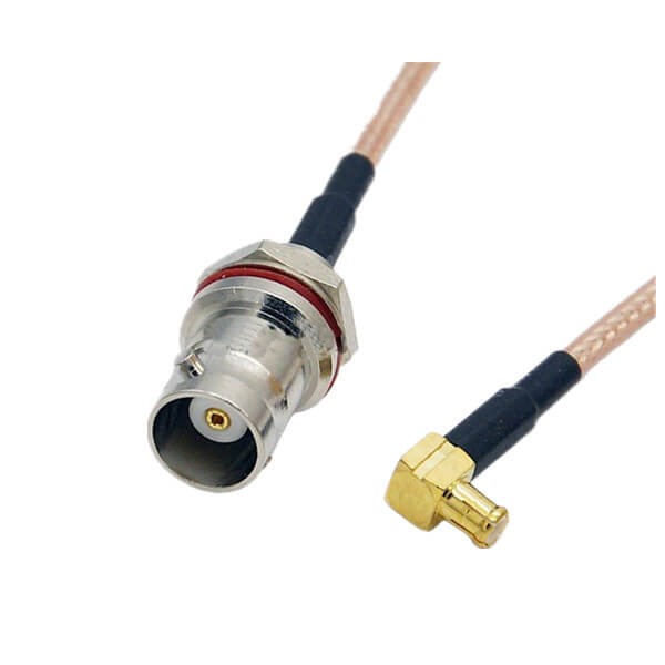 bnc-cable-connector-female-to-mcx-right-angle-male-rf-pigtail-cable-rg316-10cm(1) BNC同轴线防水BNC母头转MCX弯公头接RG316线10CM