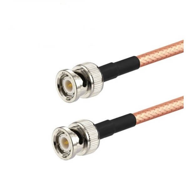 bnc-cable-connectors-male-to-male-rg400-rf-pigtail-adapter-coaxial-cable-10cm(1) Rf视频线BNC公转公接RG400组装线束10CM