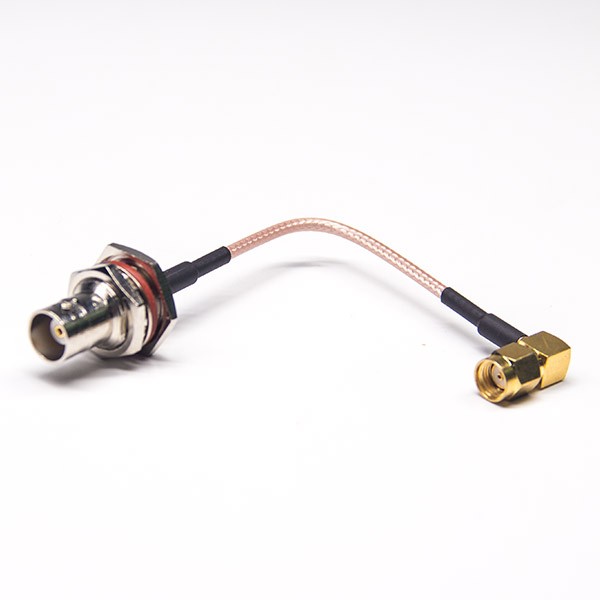 bnc-cables-waterproof-female-straight-50ohm-to-rp-male-angle-with-rg316(2) BNC线材防水母头直式50欧姆转SMA反极公头弯式接RG316线