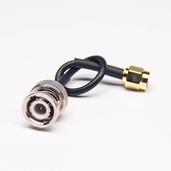 cable-sma-to-bnc-male-to-male-rg174-assembly-10cm(5) BNC转SMA射频线BNC公转SMA公接RG174线长10cm