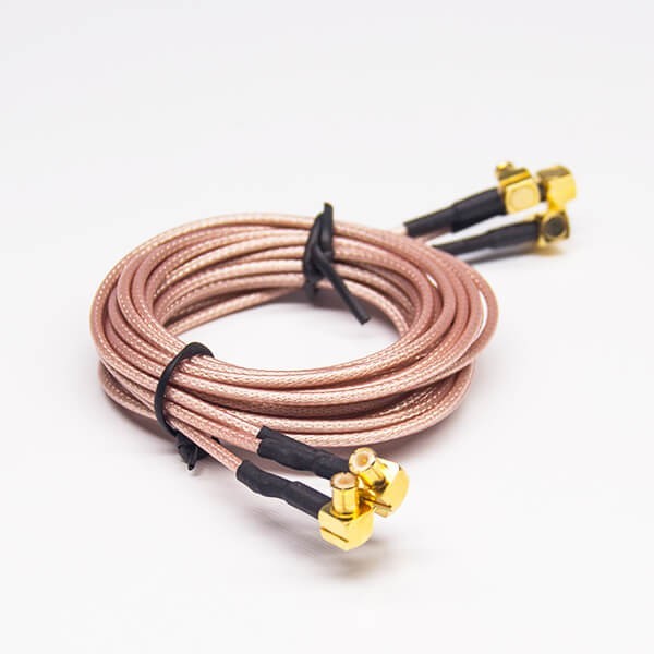 mcx-antenna-cable-plug-to-plug-rg178-assembly-1m(4) MCX同轴连接器厂家公转公90度接RG178线长1米
